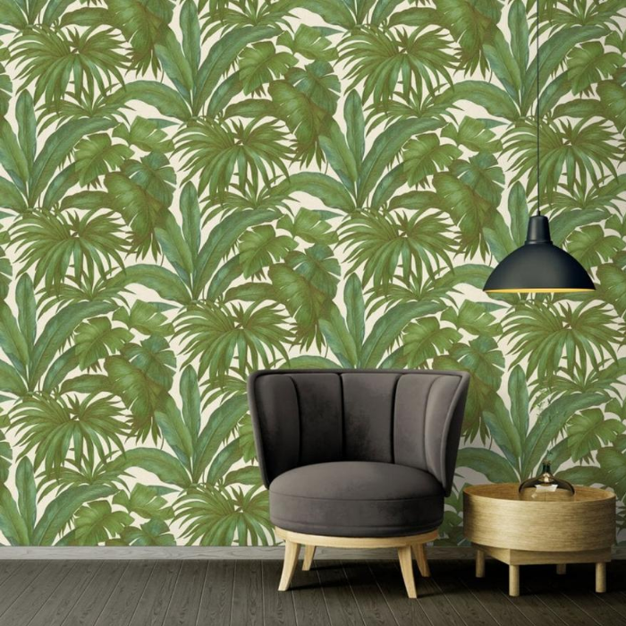 Palm Wallpaper Palm Wallpaper Versace Green www.wallpapershop.co.uk