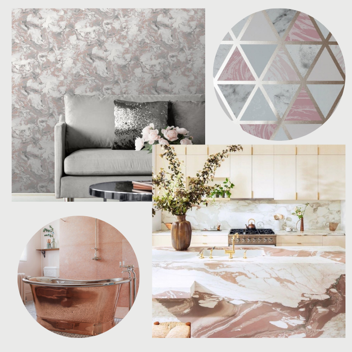 Pink Marble Wallpaper Ideas