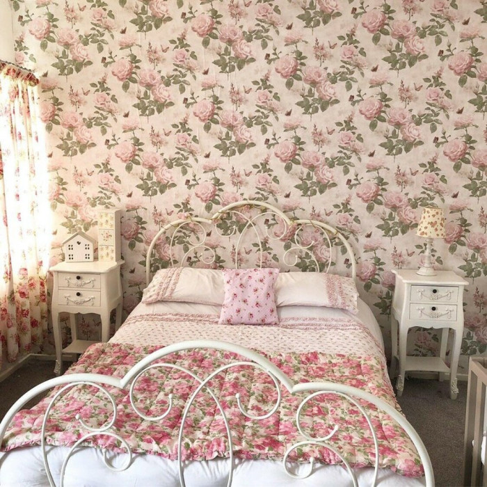 Cottagecore Wallpaper Pink Roses