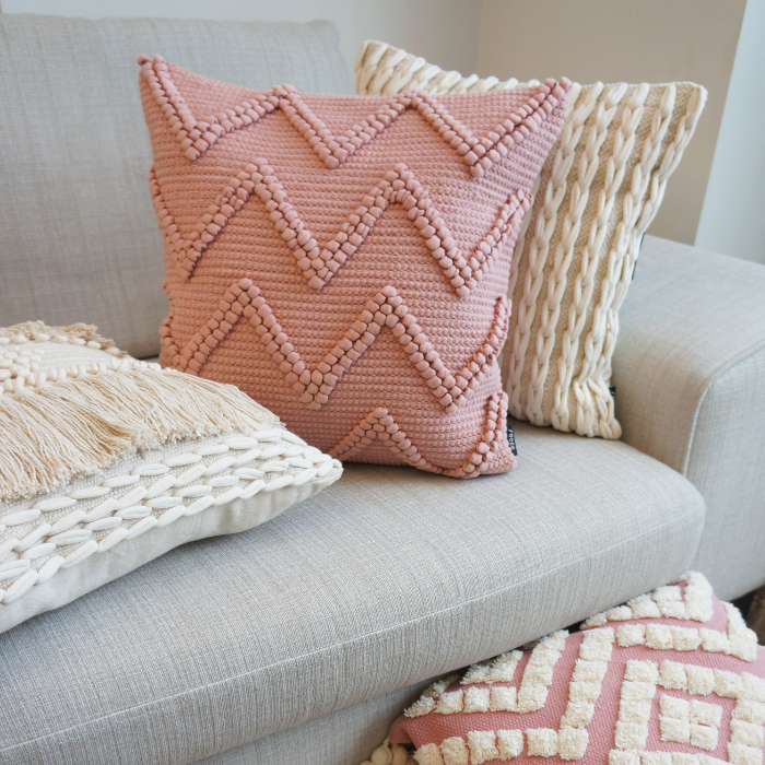 Pink Bohemian Cushions 
Boho Home Ideas www.wallpapershop.co.uk