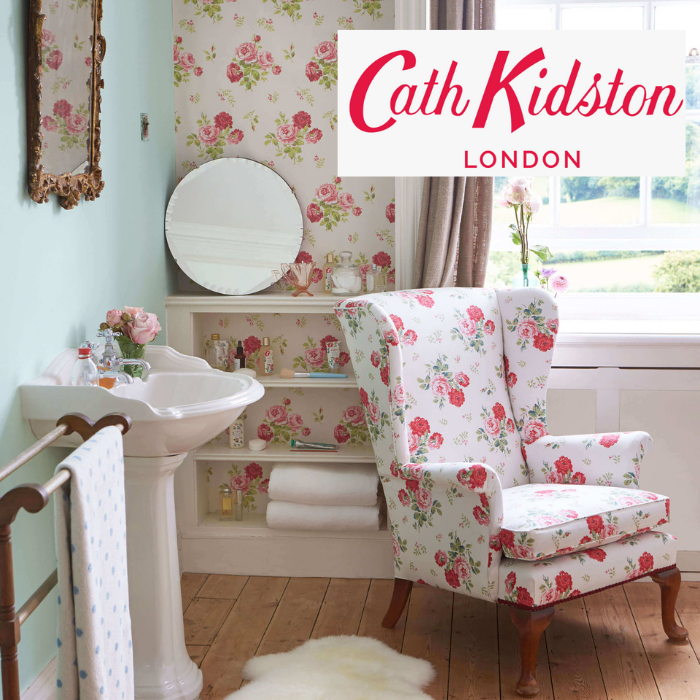 Antique Rose Print Cath Kidston Wallpaper. Shop our UK sale. Shabby Chic . Love Shack Fancy Rose Print For Home