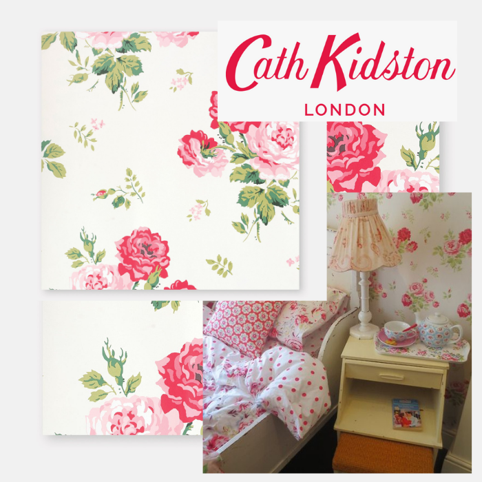 Cath Kidston Discount Sale UK Antique Rose Wallpaper Vintage Rose Love Shack Fancy Home Ideas Cottagecore.