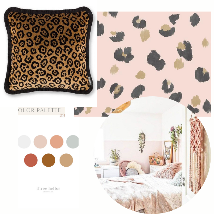 Pink Leopard Print Wallpaper