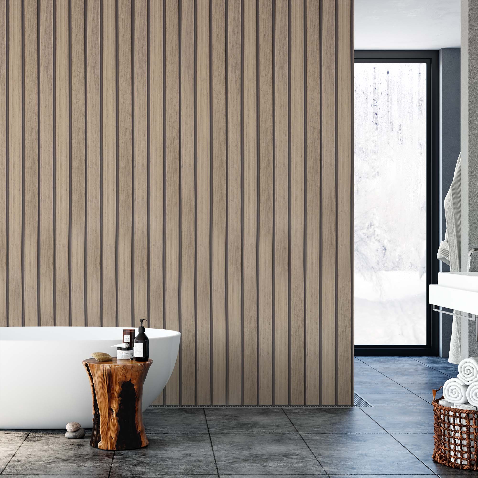 Wood Slat Wallpaper