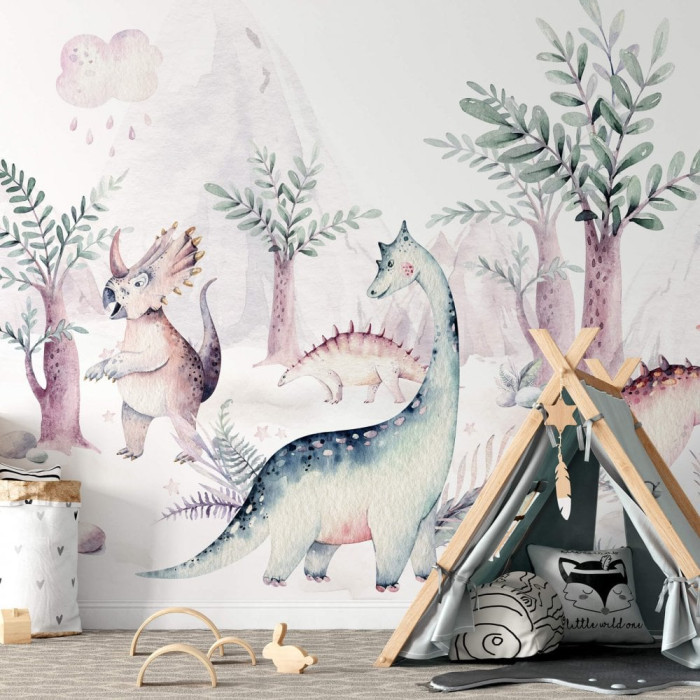 Dinosaur wall mural 