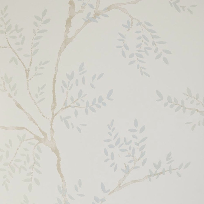 Elwood Wallpaper Tree Duck Egg Watercolour Laura Ashley Clearance