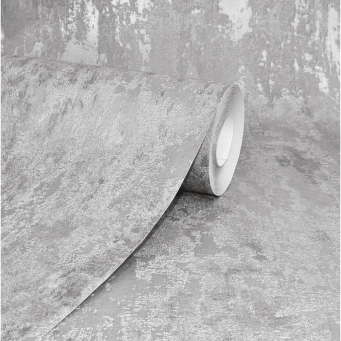 Grey Industrial Effect Wallpaper 