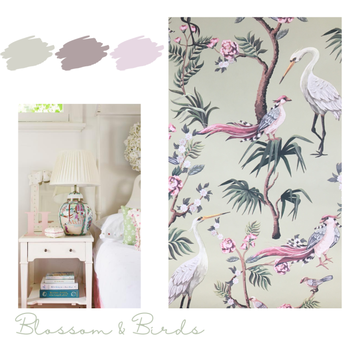Chinoiserie Wallpaper Sage Green 