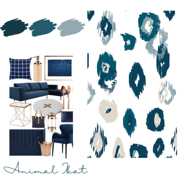 Animal Ikat Wallpaper