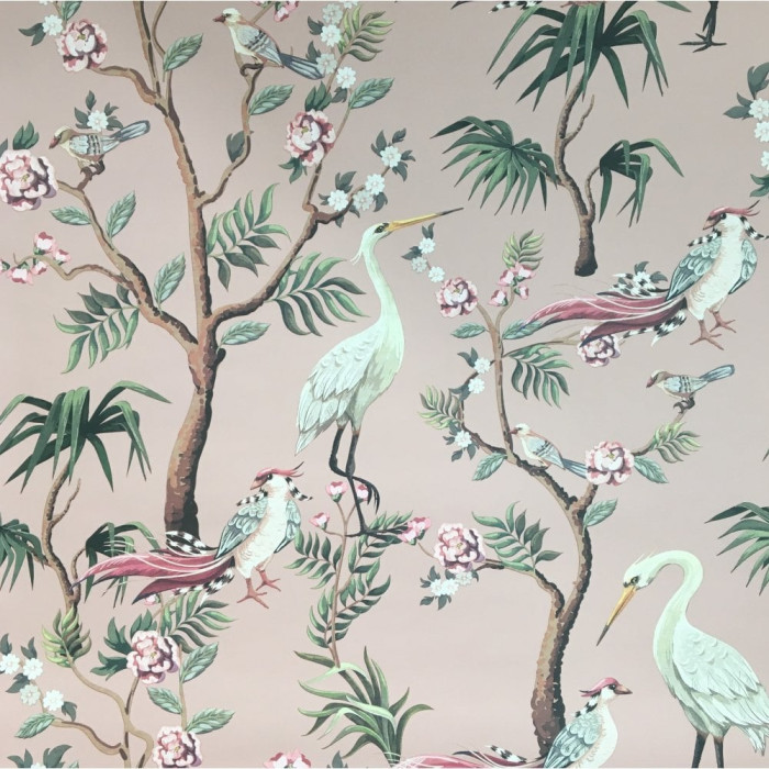 Pink Chinoiserie Wallpaper