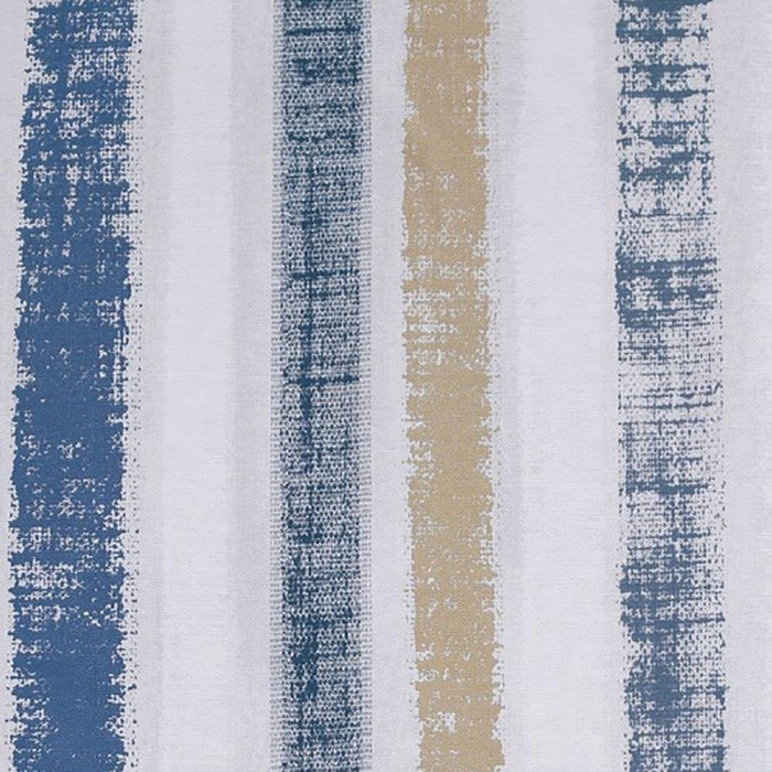 blue and yellow painted stripe wallpaper