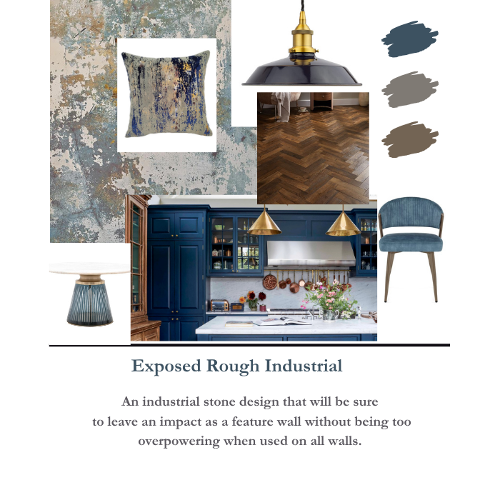 Textured Wallpaper: Industrial Elegance for Modern Homes