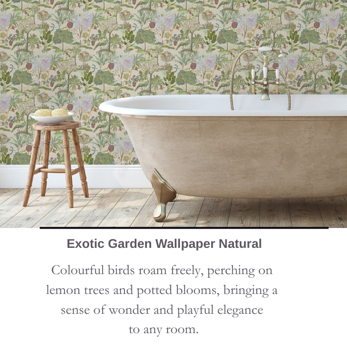 Exotic Garden Wallpaper Natural