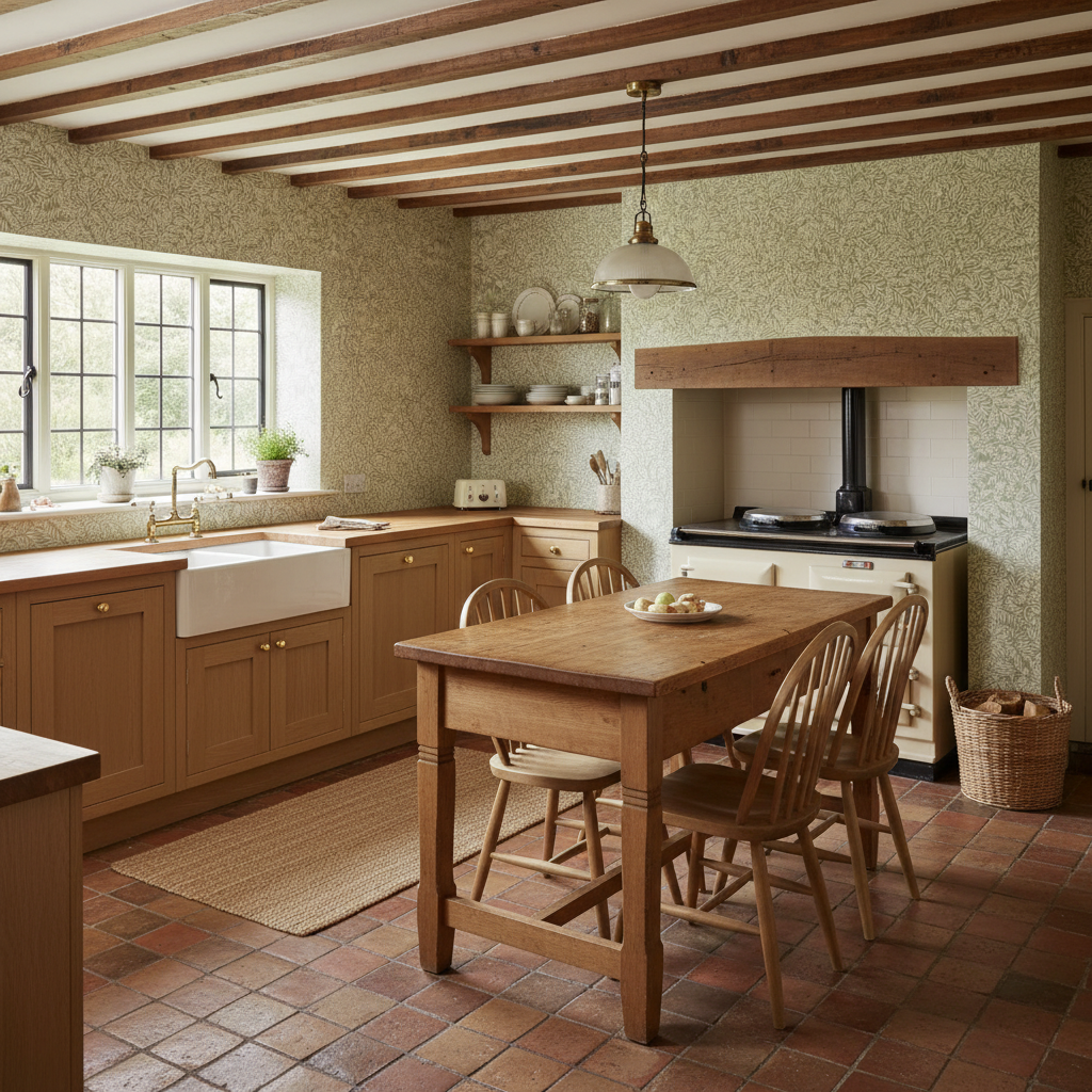 Mini Leaf wallpaper sage green 