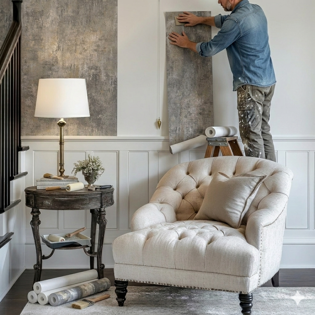 Wallpapering Tools while decorating 